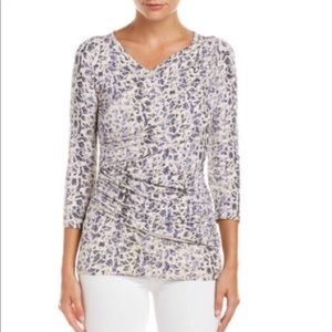 CAbi Ivory By The Shore Double Draper Top